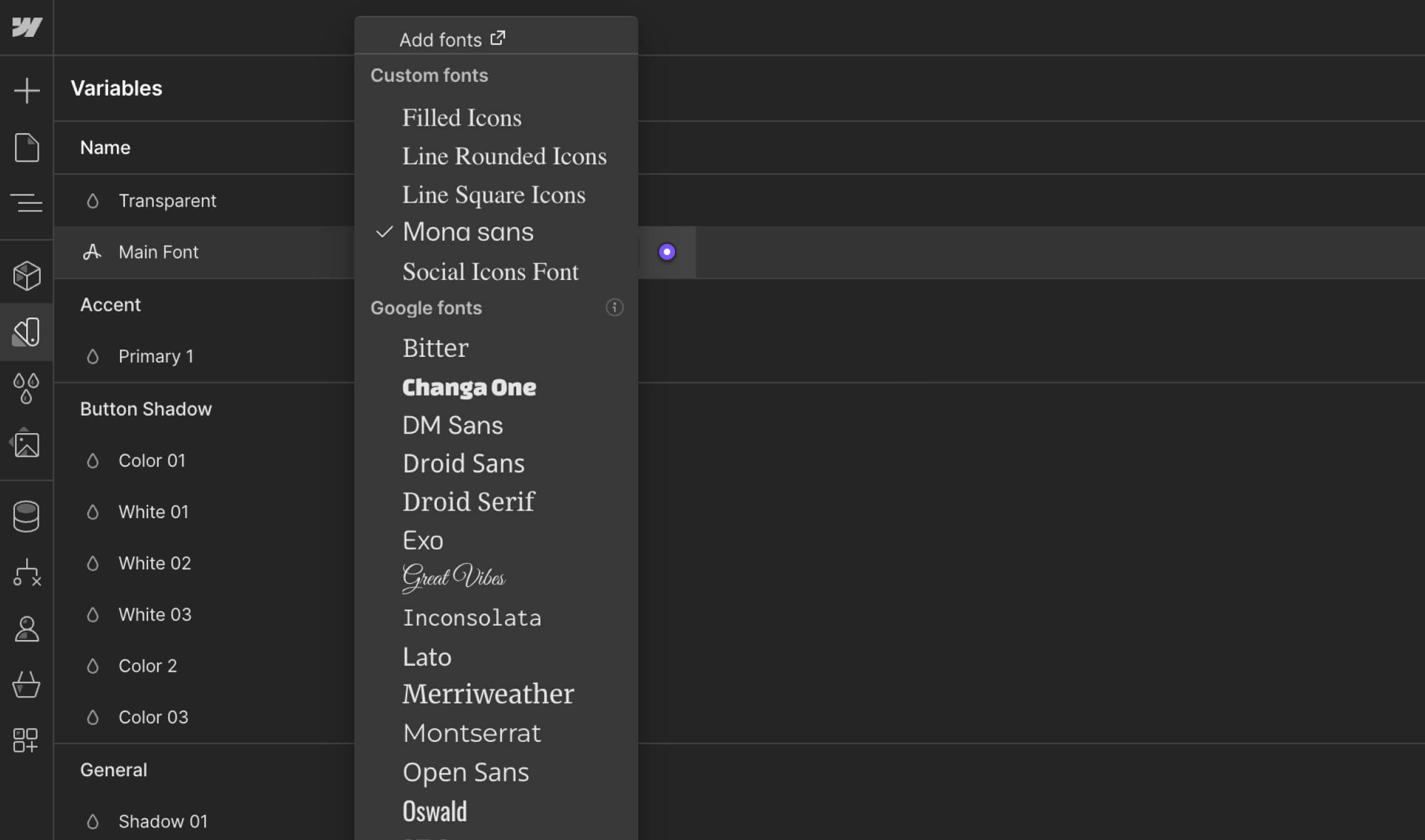 Fonts - Reader X Webflow Template