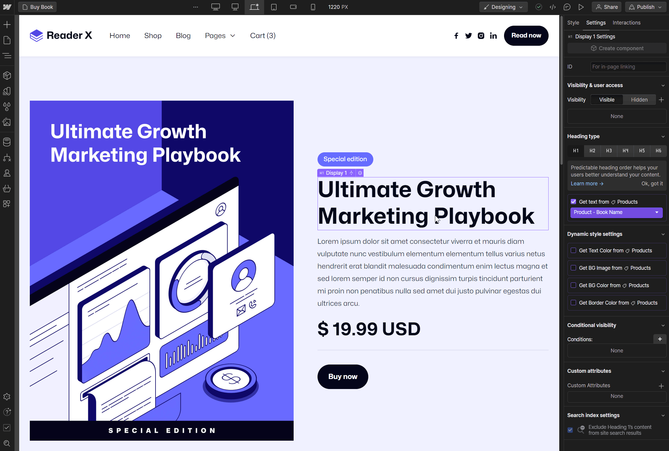 Start Here Products Backups - Reader X Webflow Template